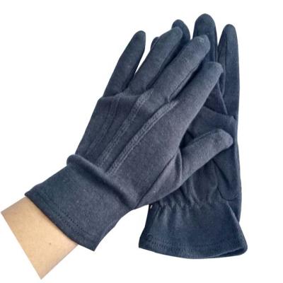 China Marching Band White Black Cotton Cotton Gloves Dry Skin Cotton Ceremonial Gloves for sale