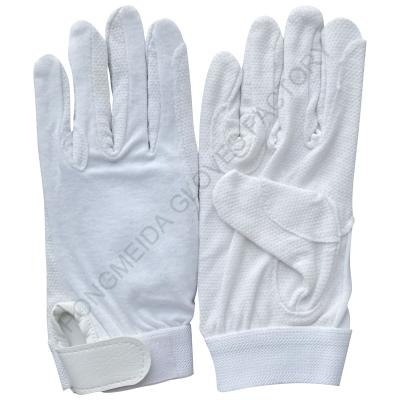 China Cerenony Cotton Button Plam Gloves for sale