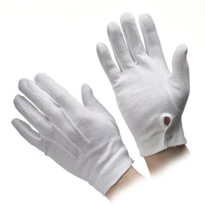 China Formal Hand Grip Gloves Safe Cotton Gloves With SnapClosure Traffic Gloves For Driver for sale