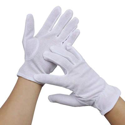 China Cotton Funeral White Non-Slip Burial Gloves for sale