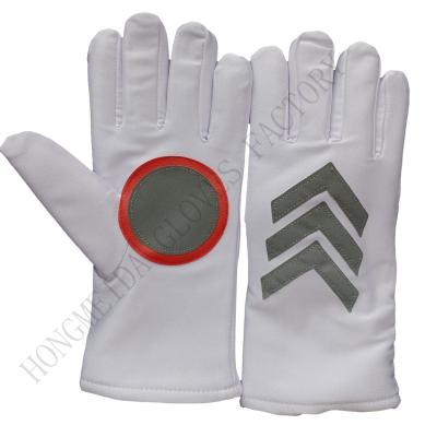 China China Plain Cotton Reflective Traffic Police Gloves for sale