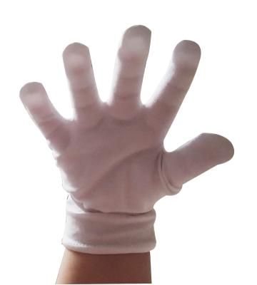 China Industry Kids White Cotton Gloves Dress Customizes Gloves Short Formal Gloves For Boys And Girls for sale