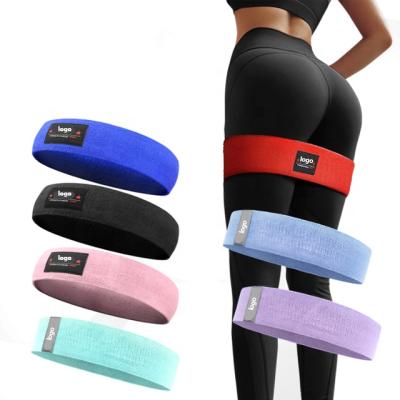 China Home or Gym Use High Quality Exercise Soft Yoga Custom Hip Butt Trainer Resistance Loop Set for sale