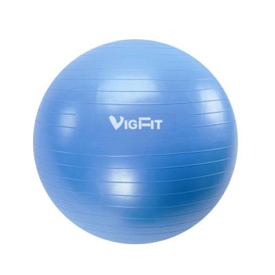 China Round Yoga Balance Ball 55cm65cm75cm Size Customization PVC Ball For Gym Yoga Ball for sale