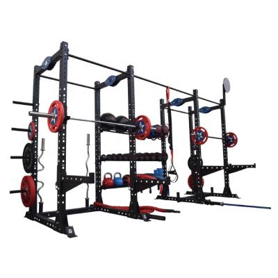 China Universal Home Multifunctional Power Cage Crossover Cable Squat Rack With Gym Exercising Smith Weightlifting Machine for sale