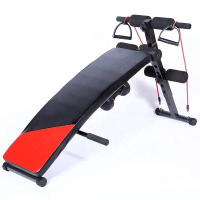 China Indoor Home Use Sit Up Bench , Adjustable Bench , Multi Exercising Bench With Resistance Bands for sale