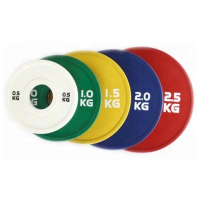 China New Design Durable Hot Selling Weightlifting Competition Rubber Bumper Plate With Stainless Steel Center for sale