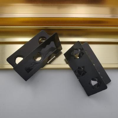 China Wholesale 28.9 X 28.2 Mm Photo Frames Hardware Antirust Accessories Black Zinc Hinged for sale