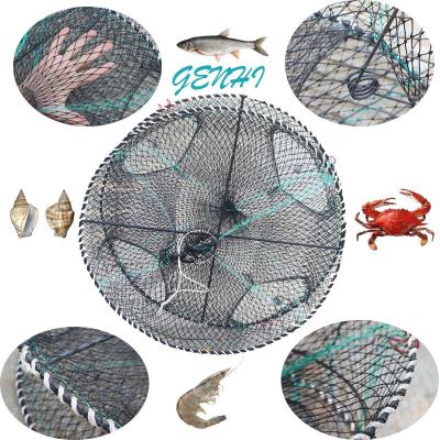 China Hot sale Aquaculture Traps 80 * 25cm Four imported folding cages fish farming cage for sale