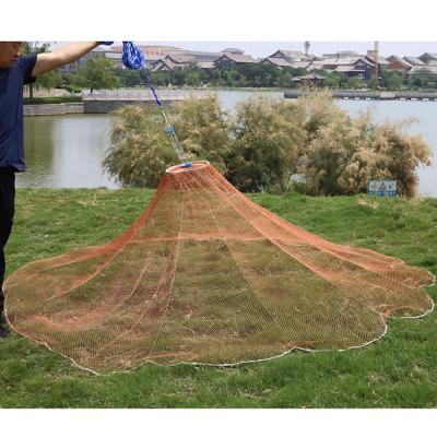 China cheap price easy throw cast nets bottom steel chain cast net fishing cast nets for sale