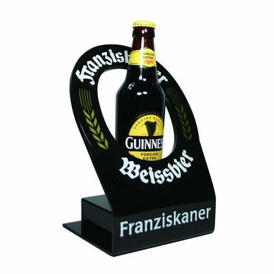 China Franziskaner Black Acrylic Bottle Stand Glorifier LED Bottle Display GLO-EP05 for sale