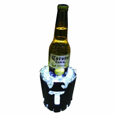 China Tecate Polyresin Simulated Ice Bucket LED Bottle Display GLO-EP09 for sale