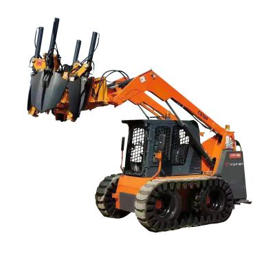 China Building Material Shops Chinese Mini Small Wheel Excavator Front End Tractor Backhoe Loader for sale