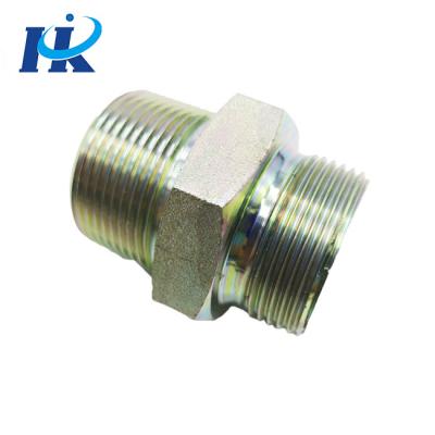 China High Quality Carbon Steel Low Price BSPT MALE Thread Hose Adapter Fittings 1T Hydraulic Mass Production Applied Widely for sale