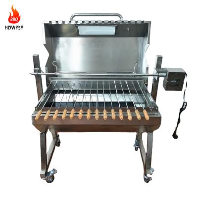 China Electric Rotisserie Adjustable Heavy Duty Hog Spit Height Motor Electric Rotisserie with Lid Charcoal Spit Rotisserie Cypriot BBQ for sale