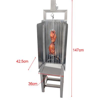 China BBQ Charcoal Meat Adjustable Chicken Meat Skewers Kebab Shawarma Hang Up Size Cooking And Rotating Grill for sale