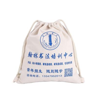 China Custom Logo Handled Cotton Canvas Fabric Cheap Cloth Drawstring Storage Custom Dust Bag for sale