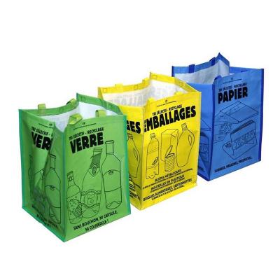 China 2020 Recyclable PP Woven Eco-friendly Self Adhesive Three In One Garbage Bags High Quality Garbage Bags for sale