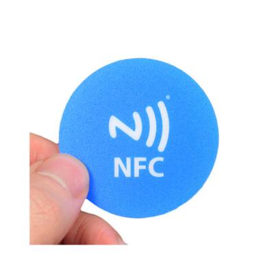 China Waterproof / Waterproof RFID HF Access Control Card Passive Coated Paper Printed NTAG 213 215 216 NFC Label Sticker Tag for sale