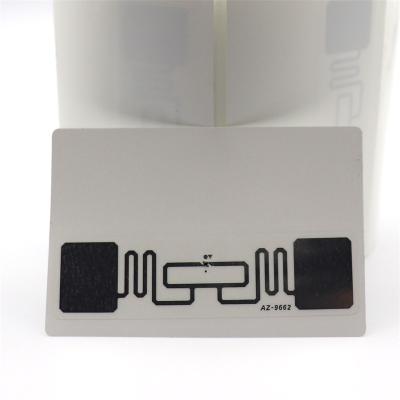 China Long range UHF RFID Inaly card access control waterproof/waterproof passive foreign rfid long range UHF inlay sticker H3 9662 for sale