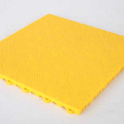 China Modern easy to install plastic interlocking floor tiles for garage for sale