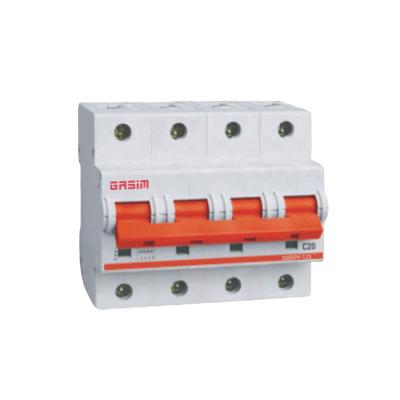 China GSB9H-125 4p 125a 25kv circuit breaker 125 amp 400v ac mcb mini circuit breaker IP40 125 amp 20a 25ka for sale