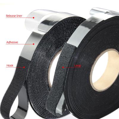 China Durable Super Strong Acrylic Adhesive Stickers Self Adhesive Fasteners Hook And Loop Tape Roll for sale