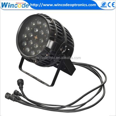 China Professional CE certificate 18*10W waterproof IP65 led zoom par stage light dmx WOP-OPZ18104 for sale