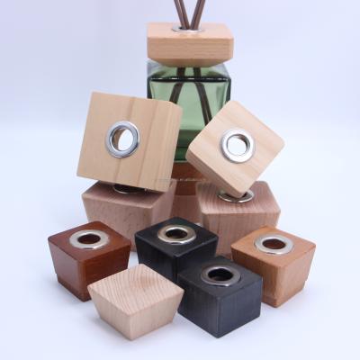 China Reed Diffuser Bottle YZ-WC# Reed Diffuser Glass Bottle Accessories Fit Wooden Cap 24mm 26mm 28mm 30mm for sale