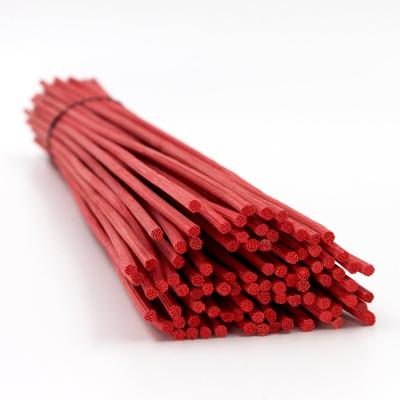 China Fiber Thatch Hot Selling Aroma Reed Fragrance Red Rattan Sticks 1 - 6mm For Essential Oil Diffusers YF-RS for sale