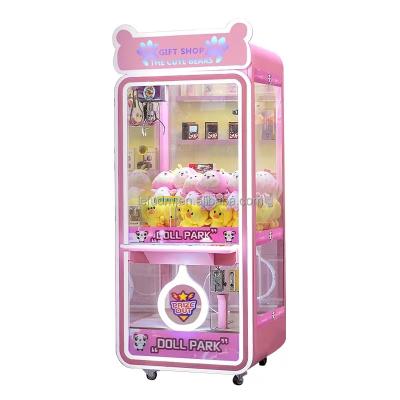 China Custom Coin Operated Games Selling Arcade Claw Crane Machine Cheap Bill Operation Doll Claw Machine with Bill Acceptor 80*192*88cm for sale