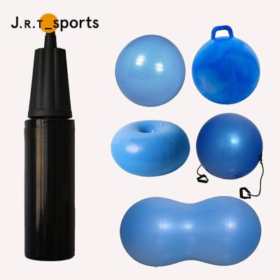 China Hot Selling Slip PP Hand Yoga Ball Toy Sport Balloon Inflator Air Muscle Relaxation Anti Pump for sale