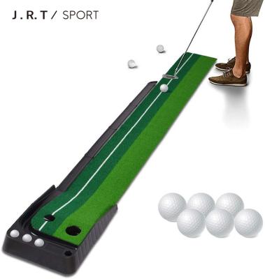 China Sport Top Quality Green Color Putting Indoor Training Swing Hitting Bunker Golf Mat for sale