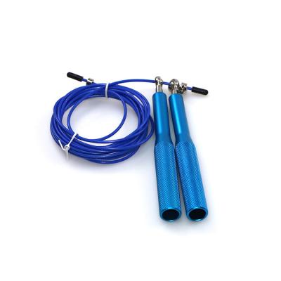 China Custom Blue High Speed ​​Weighted Aluminum Jump Rope Adjustable Exercise and Fitness Jump Rope for sale