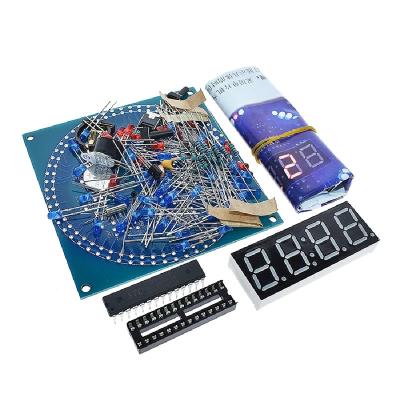 China /DS1302 Rotating DIY LED Display Alarm Clock Module KIT LED Temperature Electronic Display for sale