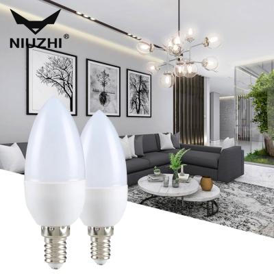 China Office E14 E27 Holder Bulb Light Factory Price Workshop Home Lighting 5w 7w Smart Led Candle Bulb Light for sale