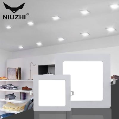 China Modern Modern Recessed Mounted Commercial Lighting 3w 6w 9w 12w 18w 24w Square Ceiling Led Panel Light for sale