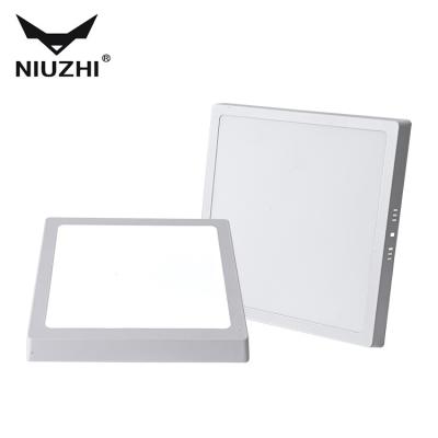 China Modern High Brightness Square Round Panel Light Commercial 6w 12w 18w 24w Surface Mounted Led Panel Light for sale