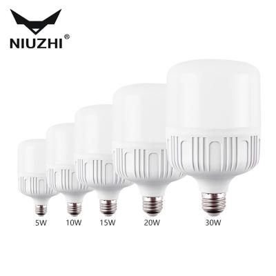 China Office Long Working Time 6500k Led Light Fixture 5w 10w 15w 20w 30w E27 Led Bulb Light Economic Led Bulb for sale