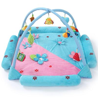 China Toy Soft Plush Baby Gym Early Educational Musical Toys Toddler Play Mat Kids Crawling Playmats Newborn for sale