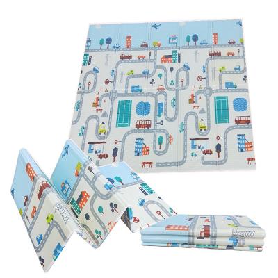 China Eco-freindly XPE Foldable Kids Play Mat Soft Educational Newborn Baby Crawling Playmats for Infants (Size 150*200CM) for sale