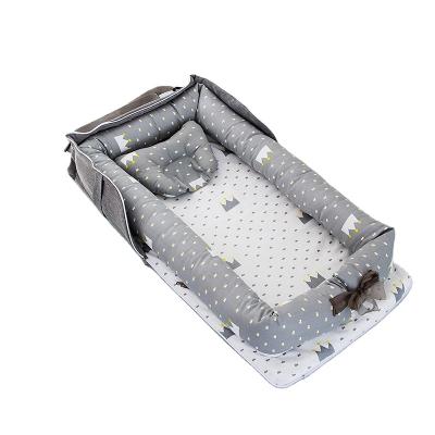 China Chinese Portable Cradle Bed Easy Folding Isolation Safe Pad Infant Crib Cirds For Baby And Newborn Crib Nest for sale