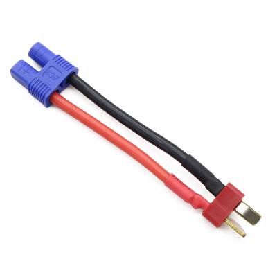 China High Current EC3 Plug Connector To T Plug With Silicone Cable 14AWG Wire for sale