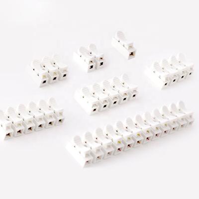 China Connect CH4 CH5 CH6 CH12 High Pressure Resistant Push Cable Connector 10A 220V Quick White Lug for sale