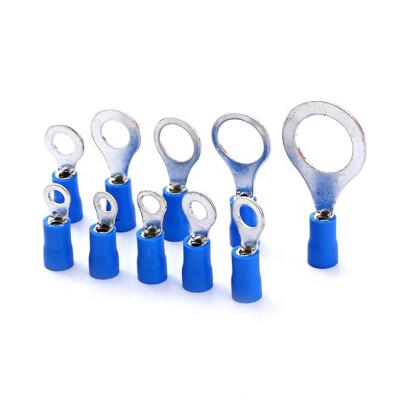 China Copper Insulated Cold Process Ring Crimp PVC RV Series Process Durable Round Wire Attractive Price Push Terminal for sale