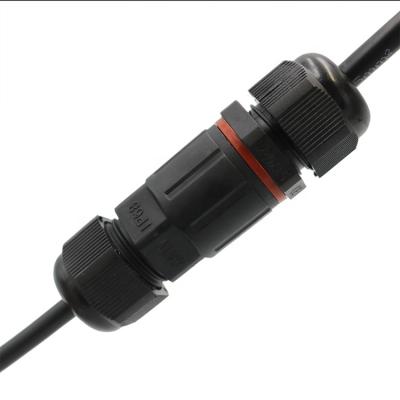 China Outdoor Hot Selling High Quality 2 Way 3pin Screws Waterproof Joiner IP68 Power Repair Cable Connector For Outdoor LED Lighting for sale