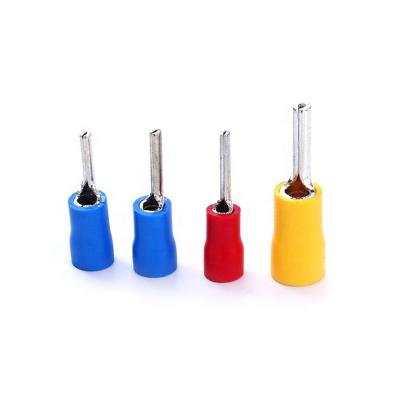 China Hot Sale PVC CE Approved PVC Insulated Copper Plated Tin PTV Pin Shaped Crimp Terminal for sale