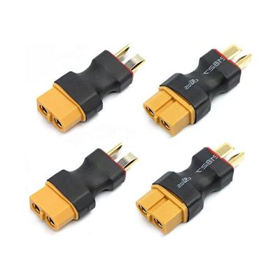 China High Current Deans to XT60 Non Cable RC LiPo Batter Female to Male Deans T Plug Connector Adapter for sale