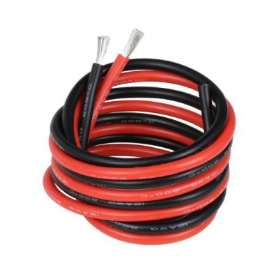 China High Electrical Conduction Super Soft Flexible Silicone Cable Wire Gauge 6 8 10 12 14 16 18 20 22 24 A.W.G. for sale