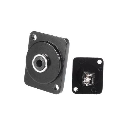 China Panel Mount Socket D Type 3.5mm Audio Brass Material Module For 86 Panel for sale